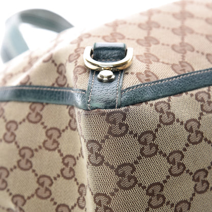 Gucci Monogram Large Abbey Tote Green 14 of 18