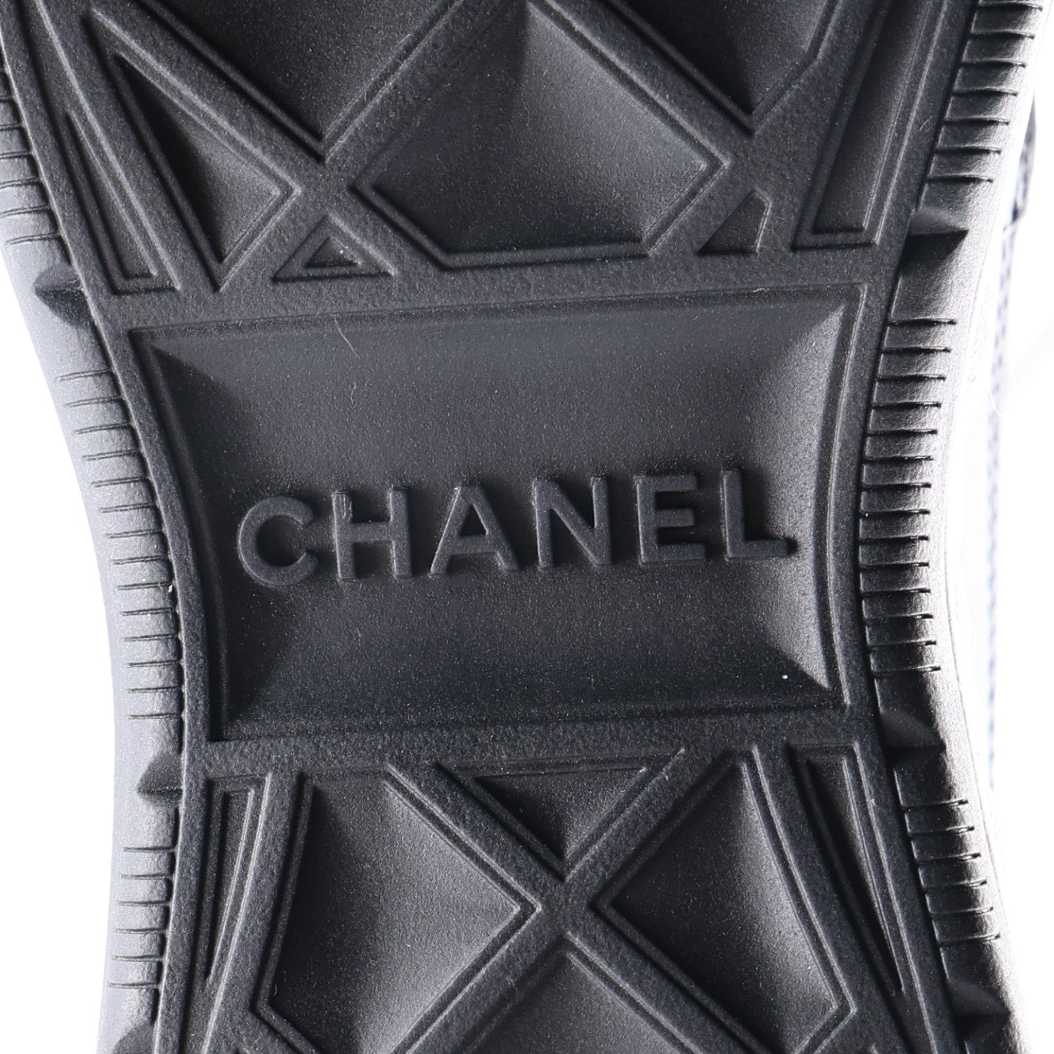 Chanel Velvet Calfskin Mixed Fibers CC Sneakers 36.5 Black 8 of 11