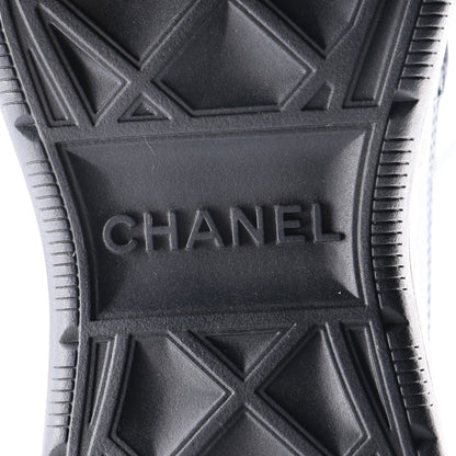 Chanel Velvet Calfskin Mixed Fibers CC Sneakers 36.5 Black 8 of 11
