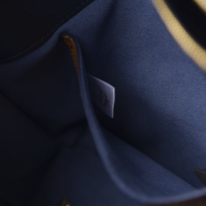 MCM Grained Calfskin Medium Milla Tote Blue 6 of 9