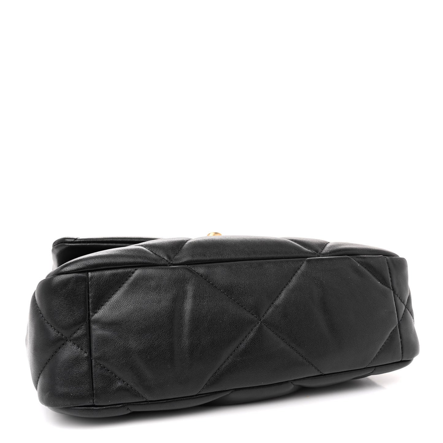 Lambskin Quilted Medium Chanel 19 Flap Black