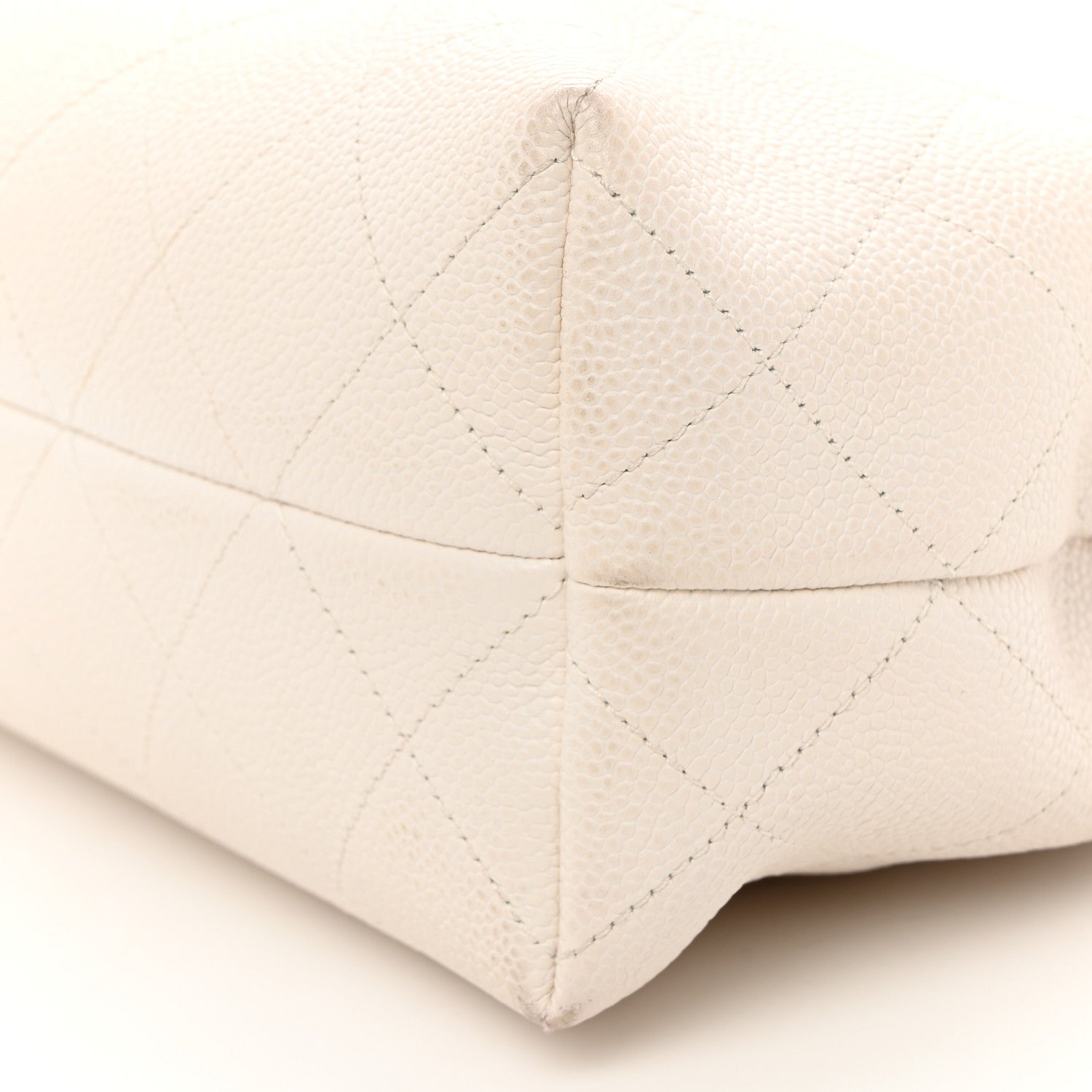 Chanel Caviar Quilted City Walk Hobo White 11 of 14