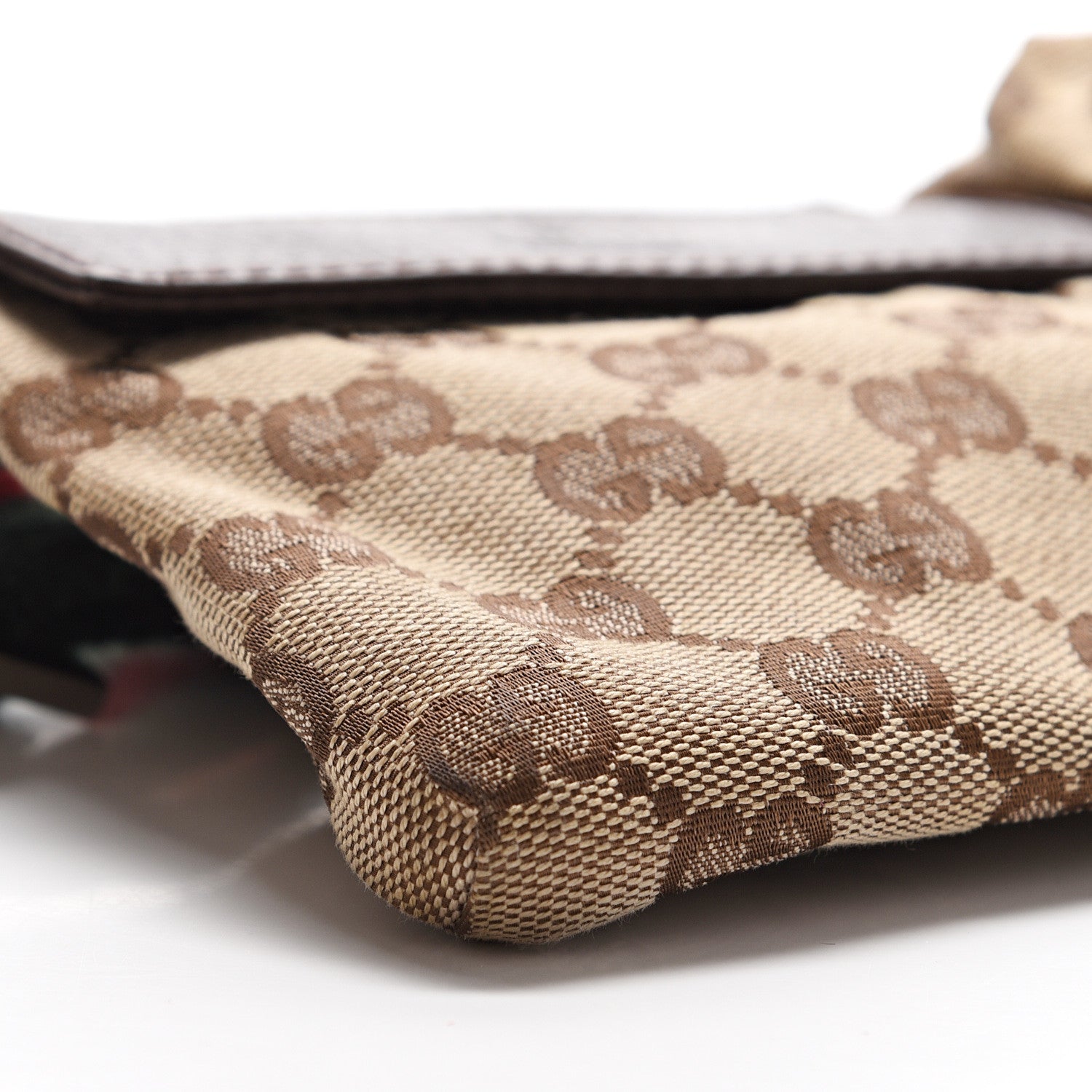 Gucci GG Monogram Double Pocket Belt Bag Dark Brown 10 of 11