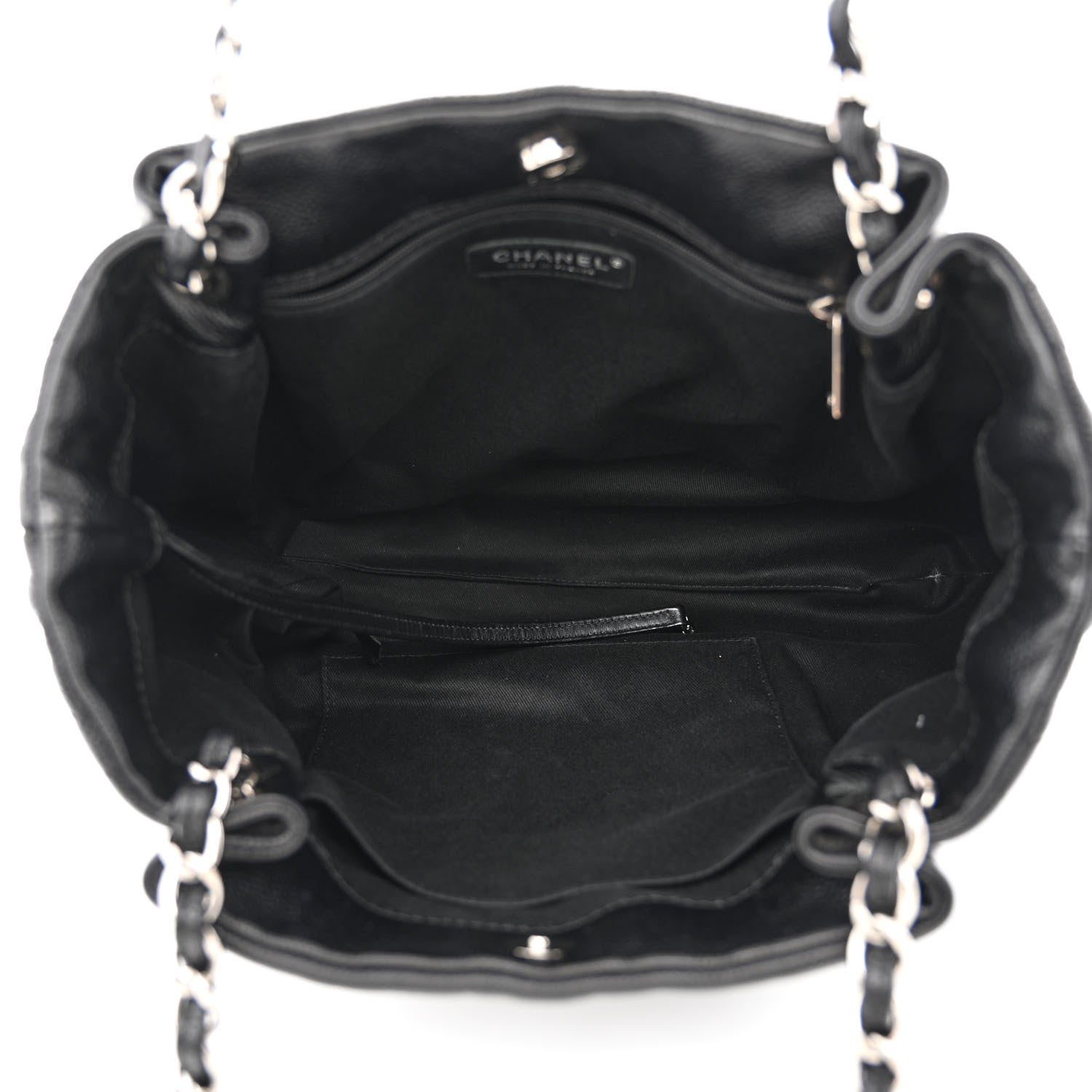 Chanel Caviar CC Timeless Shopping Tote Black 4 of 13