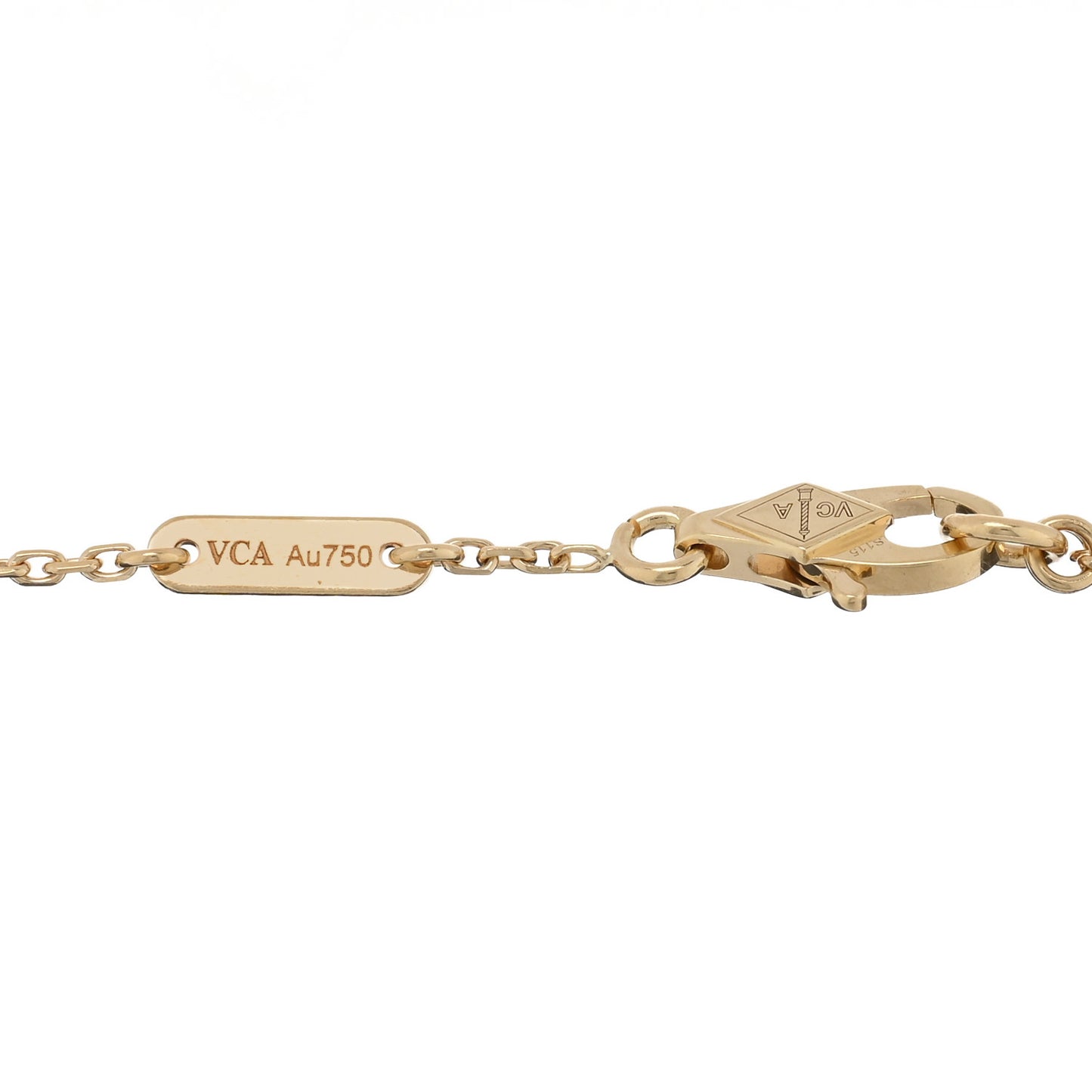 18K Yellow Gold Mother of Pearl Sweet Alhambra Butterfly Bracelet