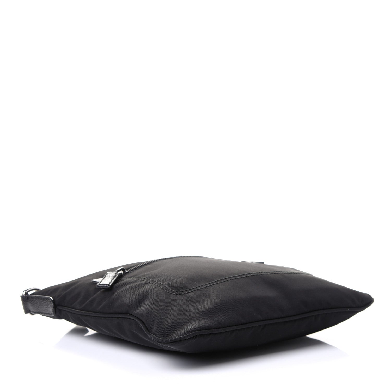 Prada Nylon Saffiano Flat Messenger Bag Black 6 of 8