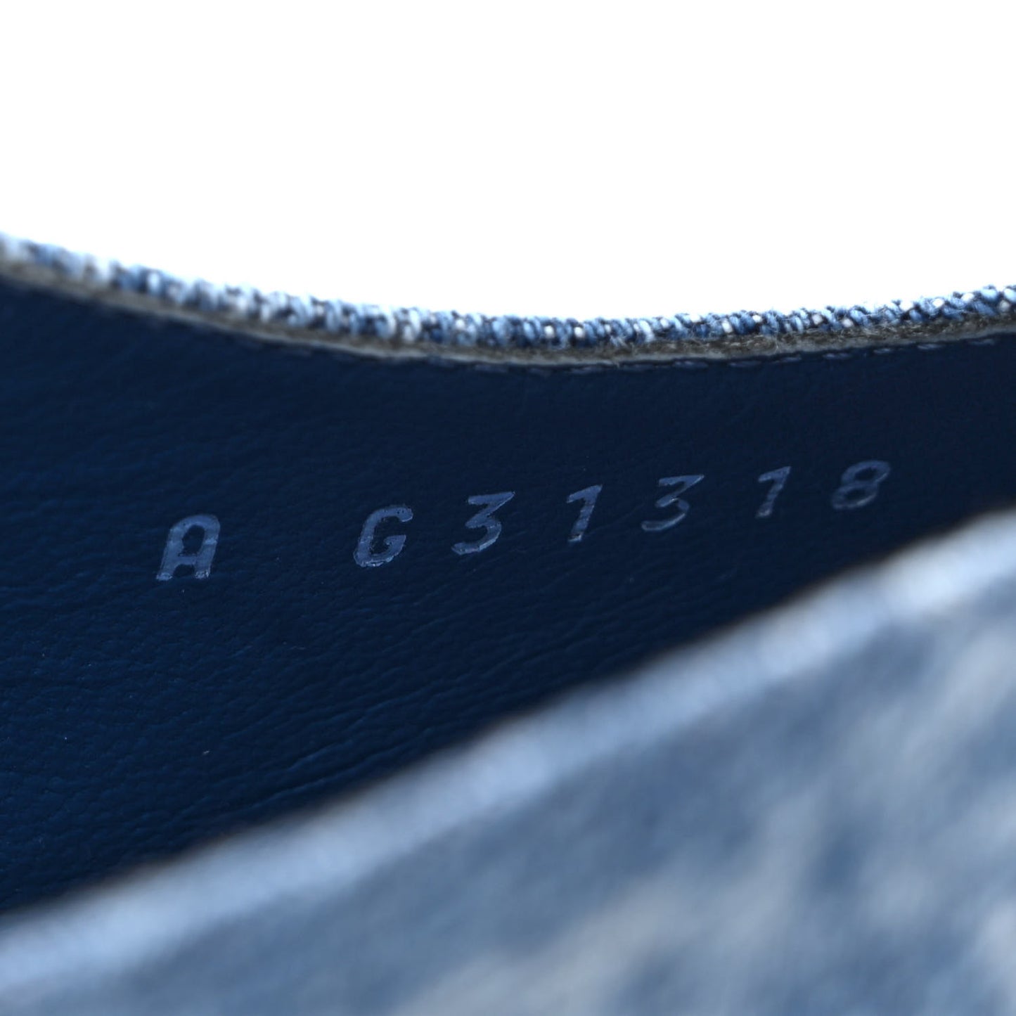 Denim Cap Toe Denim Slingback Pumps 36.5 Blue