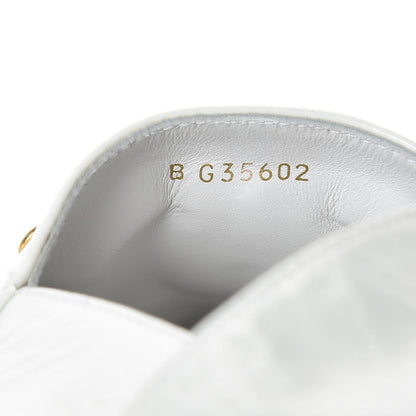 Chanel Patent Calfskin Crystal CC Espadrilles 40 White Black 10 of 10