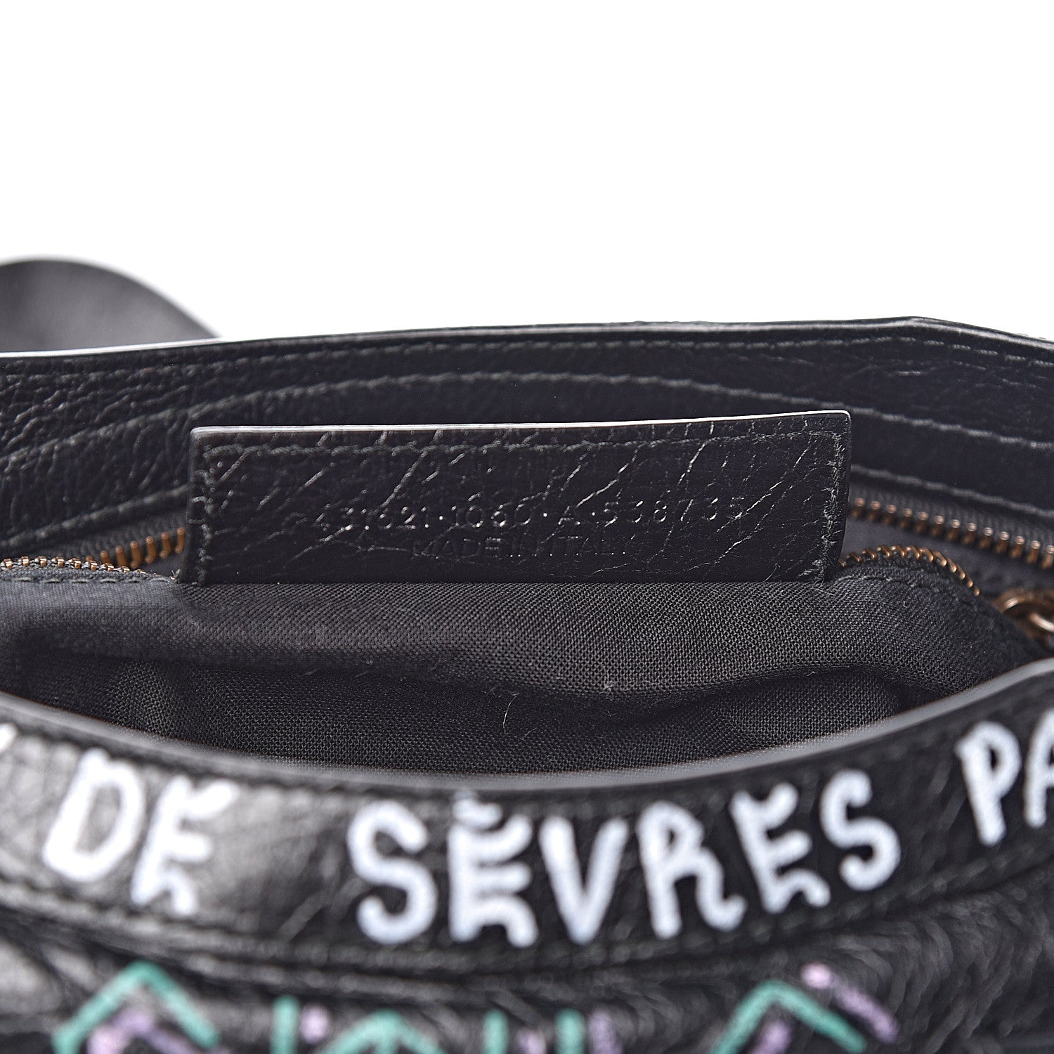 Balenciaga Agneau Graffiti All Over Classic Hardware S City Black Multicolor 7 of 10