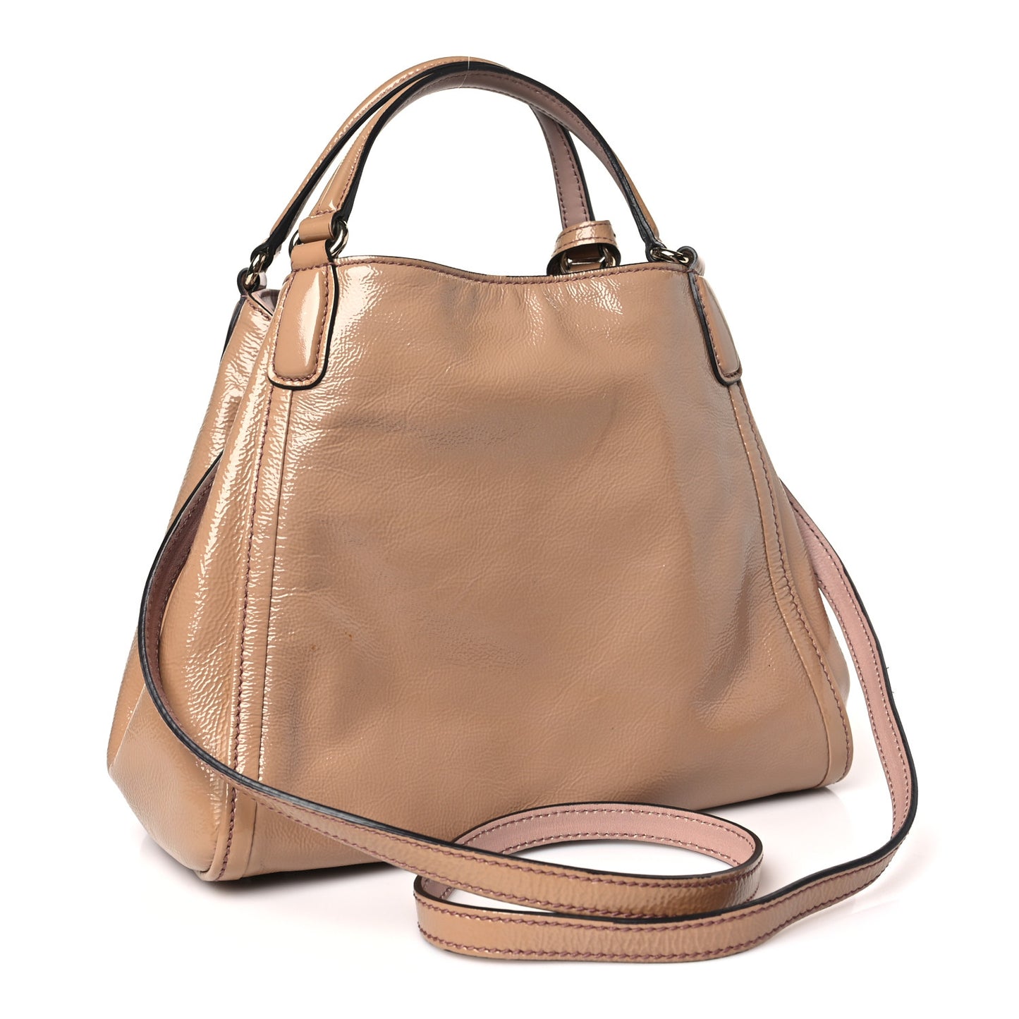 Patent Small Soho Shoulder Bag Dark Cipria