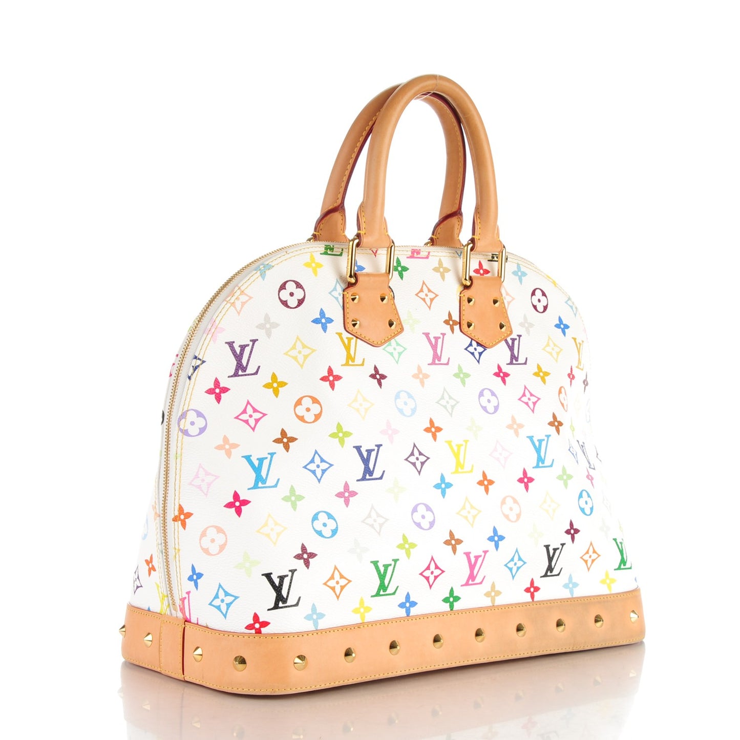 Monogram Multicolor Alma GM White