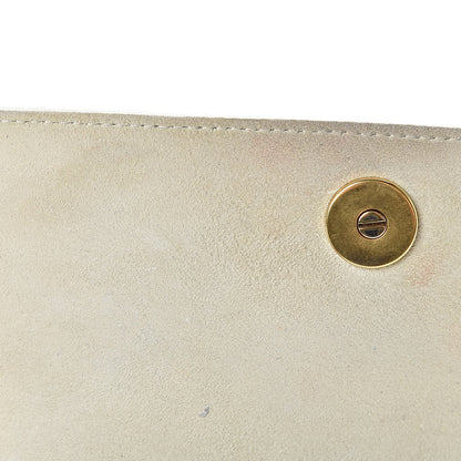 Christian Dior Calfskin Studded Diorama Wallet on Chain Pouch Off White 12 of 18