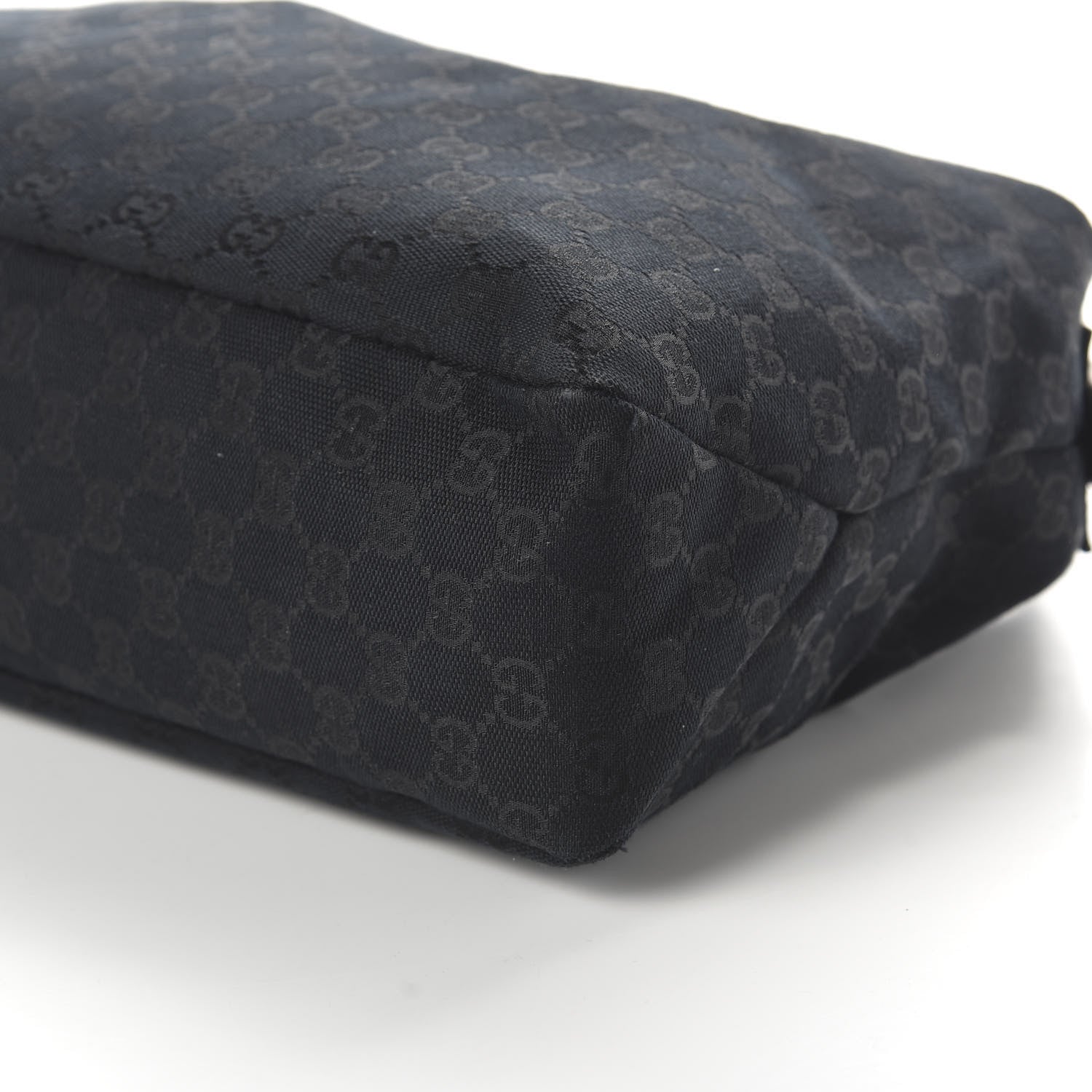 Gucci Monogram Medium Horsebit Chain Hobo Black 7 of 10