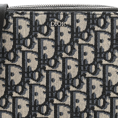 Christian Dior Oblique Pouch Beige Black 9 of 14