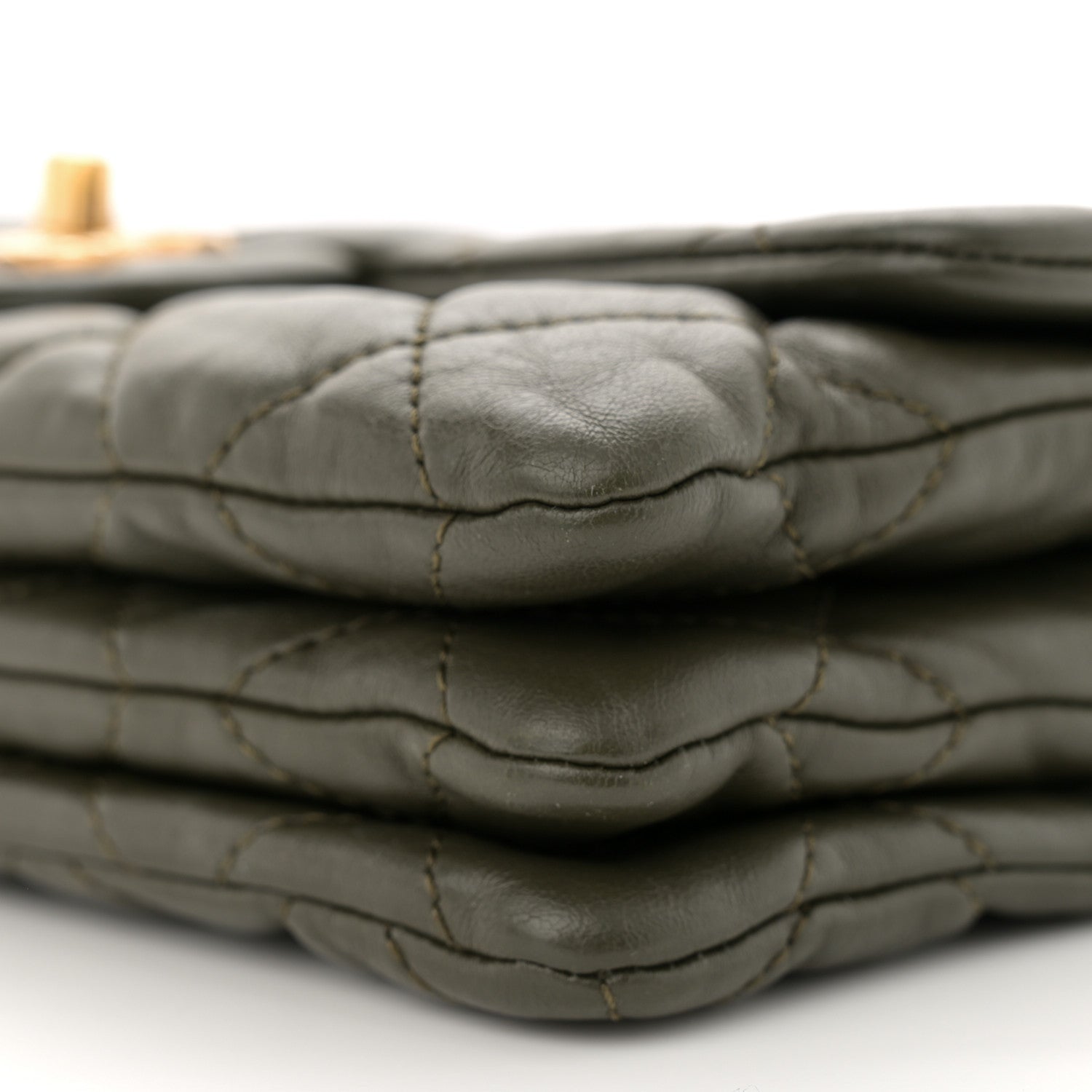 Chanel Lambskin Quilted Small Pillow Crush Flap Khaki 11 of 11