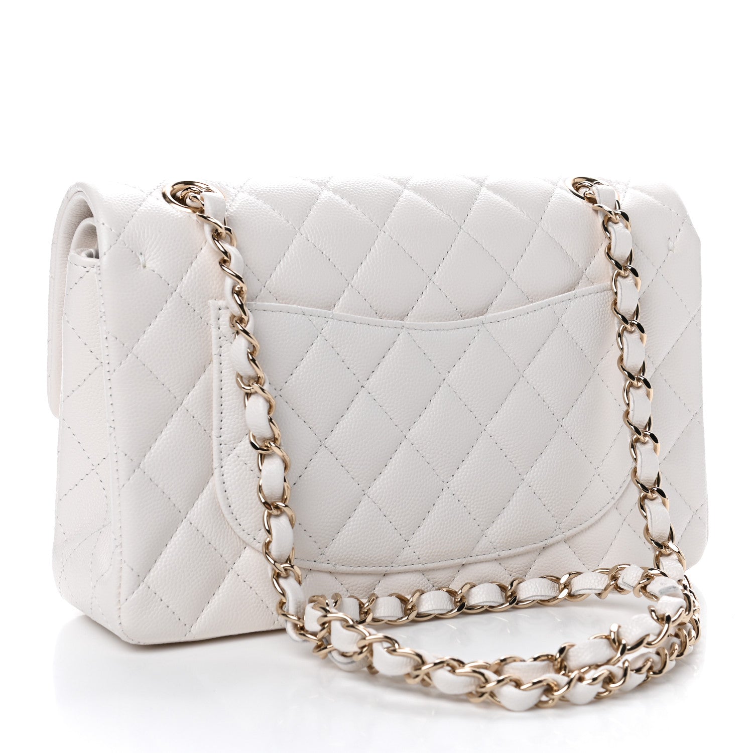Chanel Caviar Quilted Small Double Flap White 2 of 4