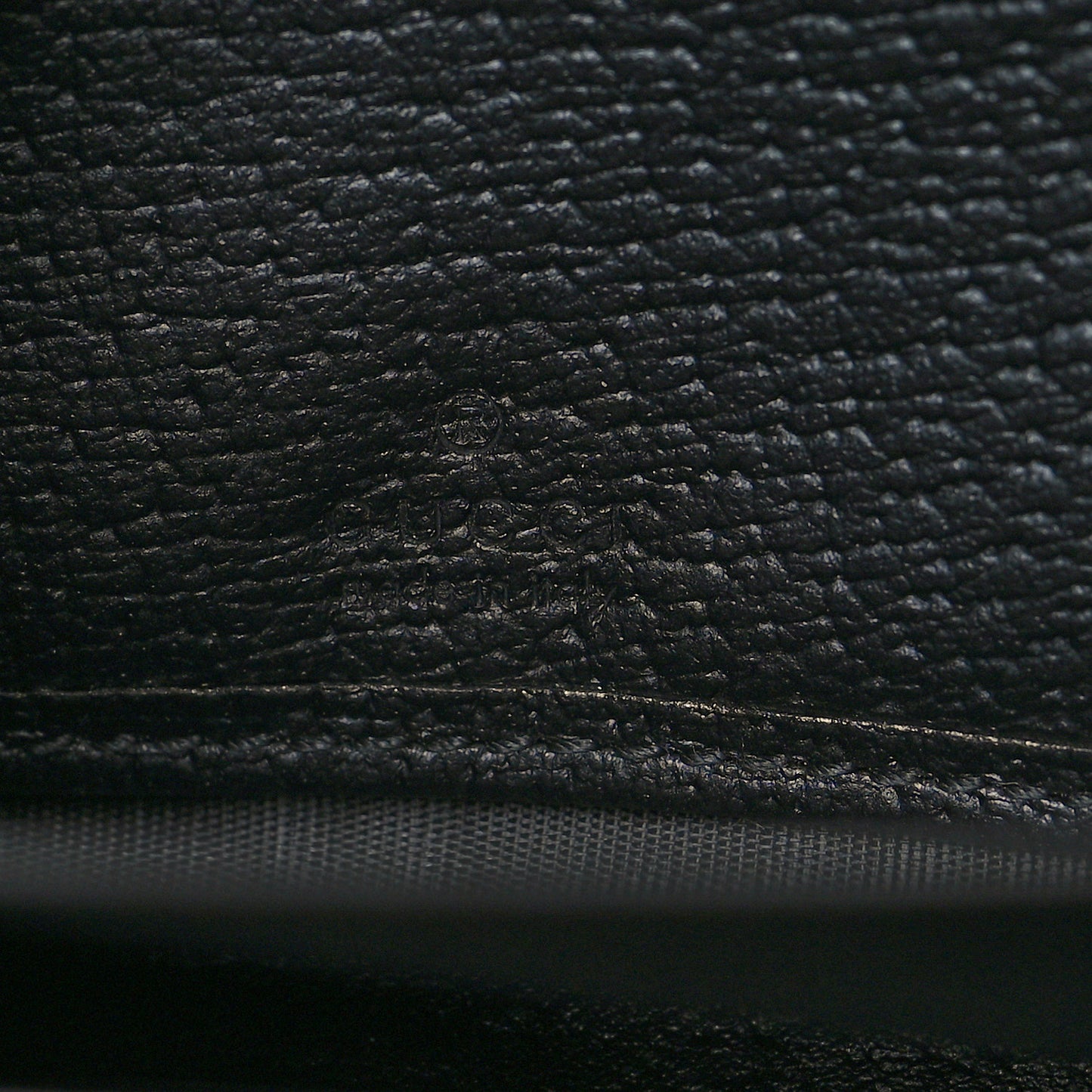 Canvas Monogram Jumbo GG Textured Dollar Calfskin Continental Wallet Black