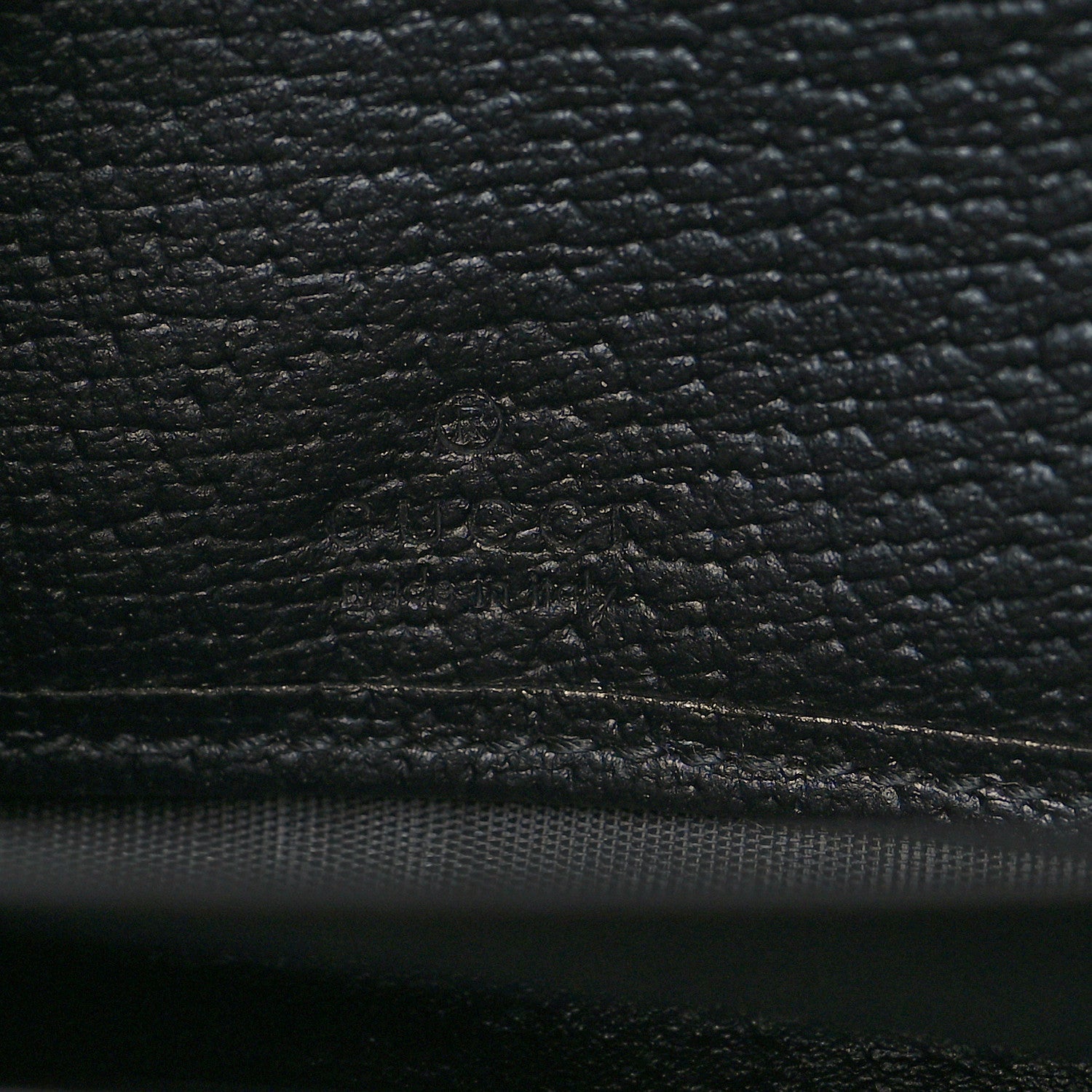 Gucci Canvas Monogram Jumbo GG Textured Dollar Calfskin Continental Wallet Black 6 of 8