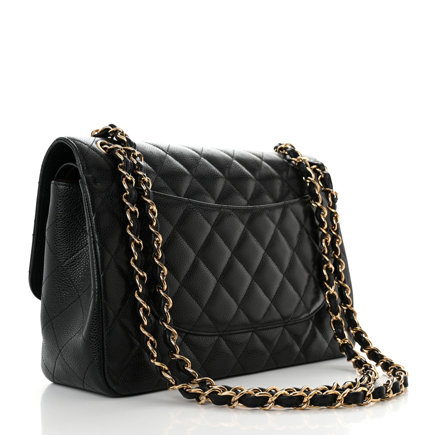 Chanel Caviar Quilted Jumbo Double Flap Black 2 of 11