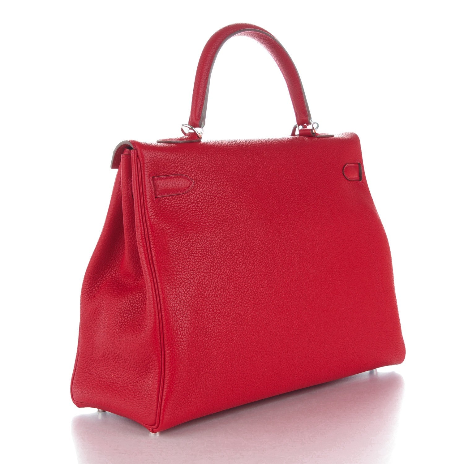 Hermes Togo Kelly Retourne 35 Rouge Casaque 3 of 26