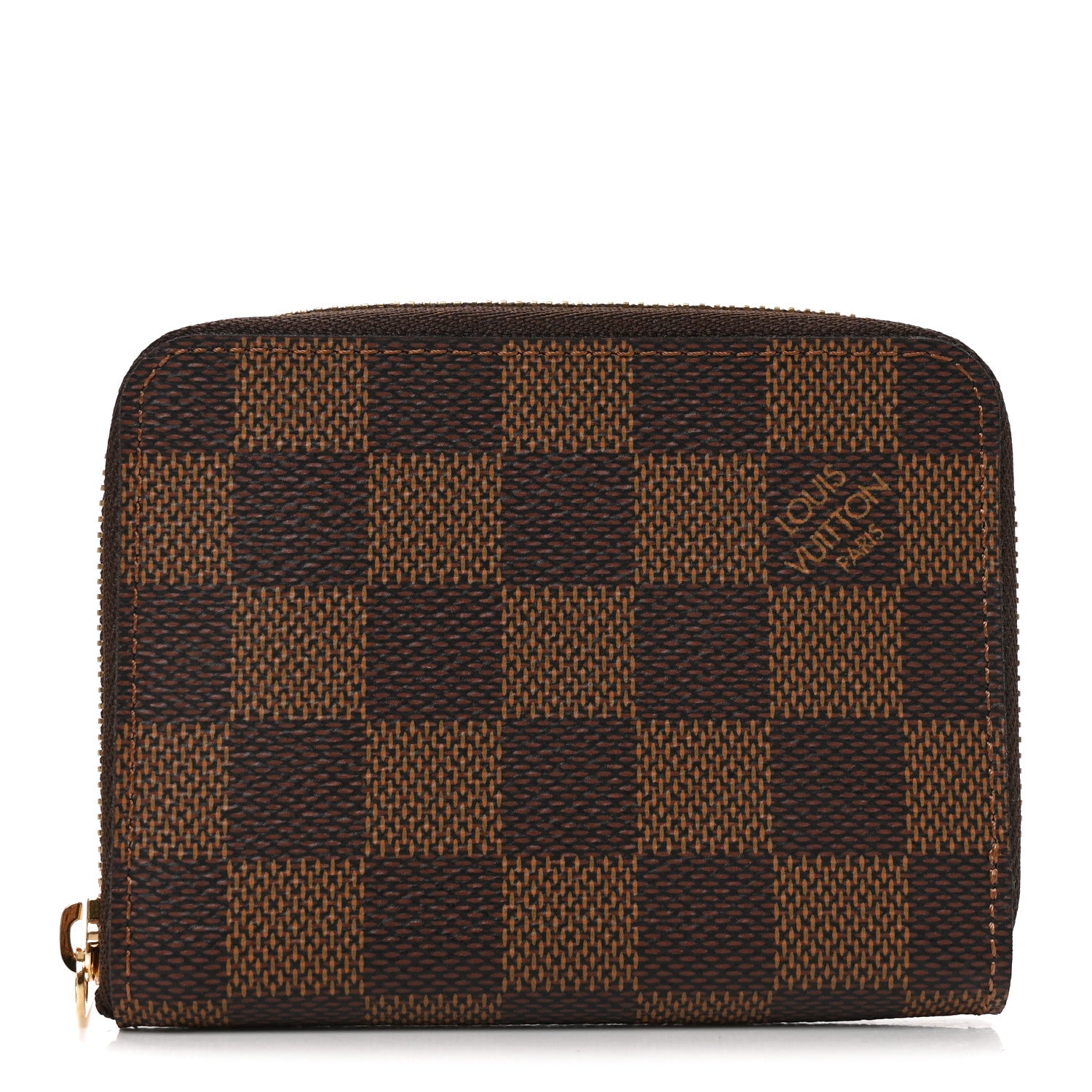 Louis Vuitton Damier Ebene Zippy Coin Purse Rose Ballerine 1 of 6