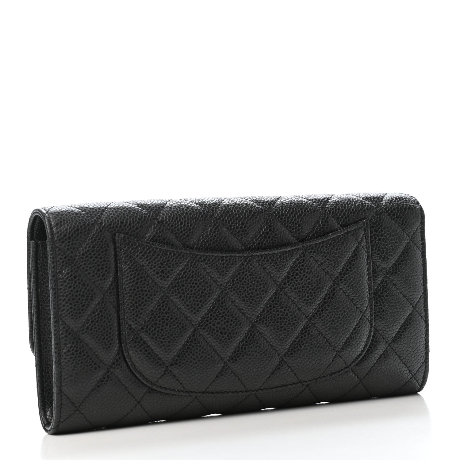 Chanel Caviar Quilted Travel Wallet Black 4 of 5