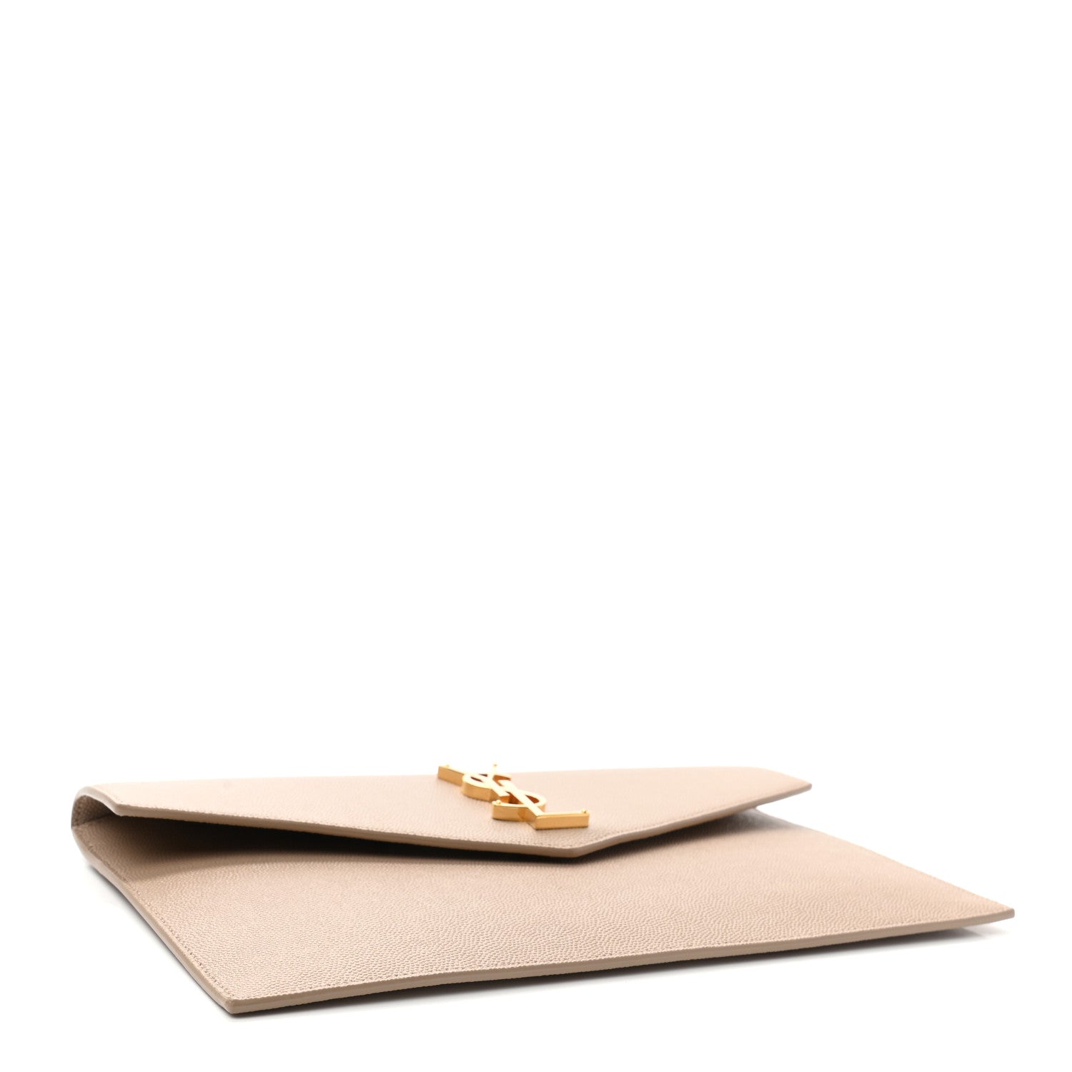 Saint Laurent Grain De Poudre Uptown Pouch Dark Beige 4 of 7