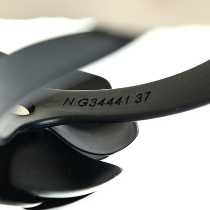 Chanel PVC Camellia Thong Sandals 37 Black 9 of 9