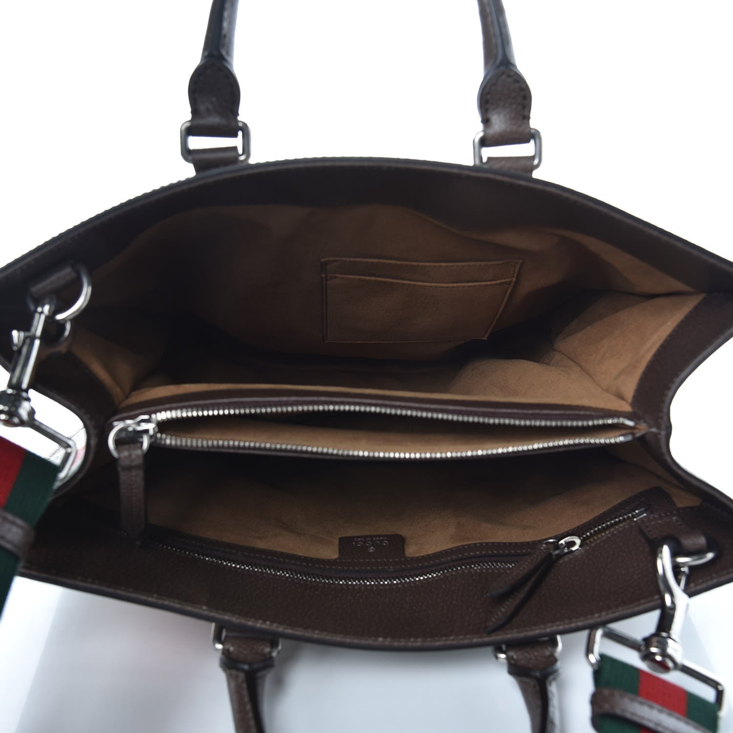 Gucci GG Supreme Monogram Tian Web Vertical Tote Beige Multicolor New Acero 5 of 8
