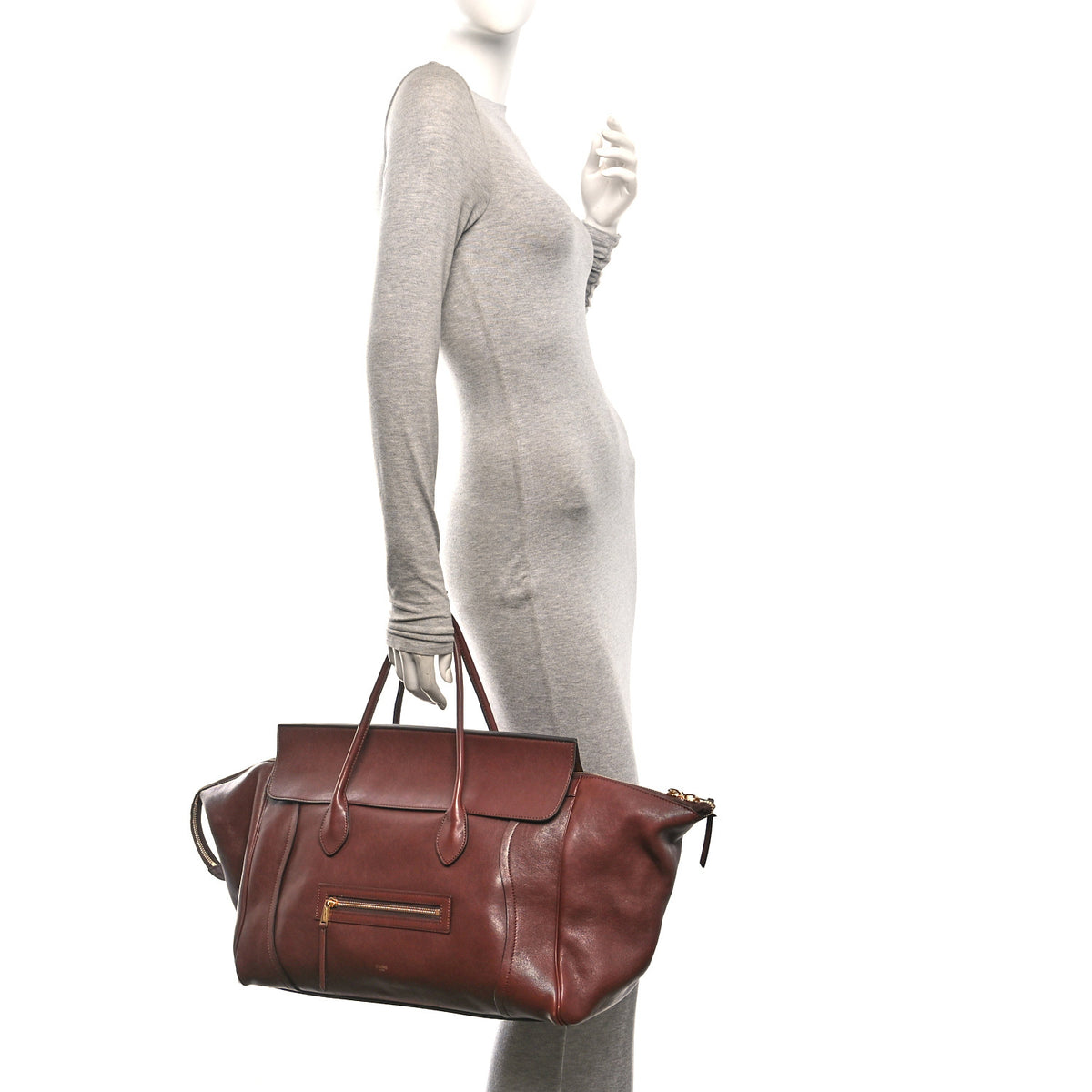 Supple Shiny Lambskin Big New Luggage Brick