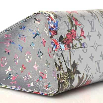 Louis Vuitton Metallic Monogram LV Garden OnTheGo MM Silver 8 of 9