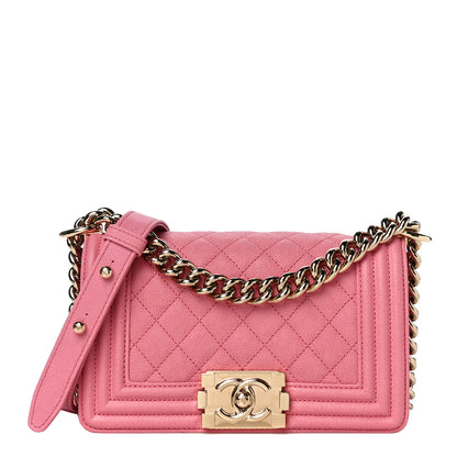 Chanel Caviar Quilted Small Boy Flap Pink 1 of 11