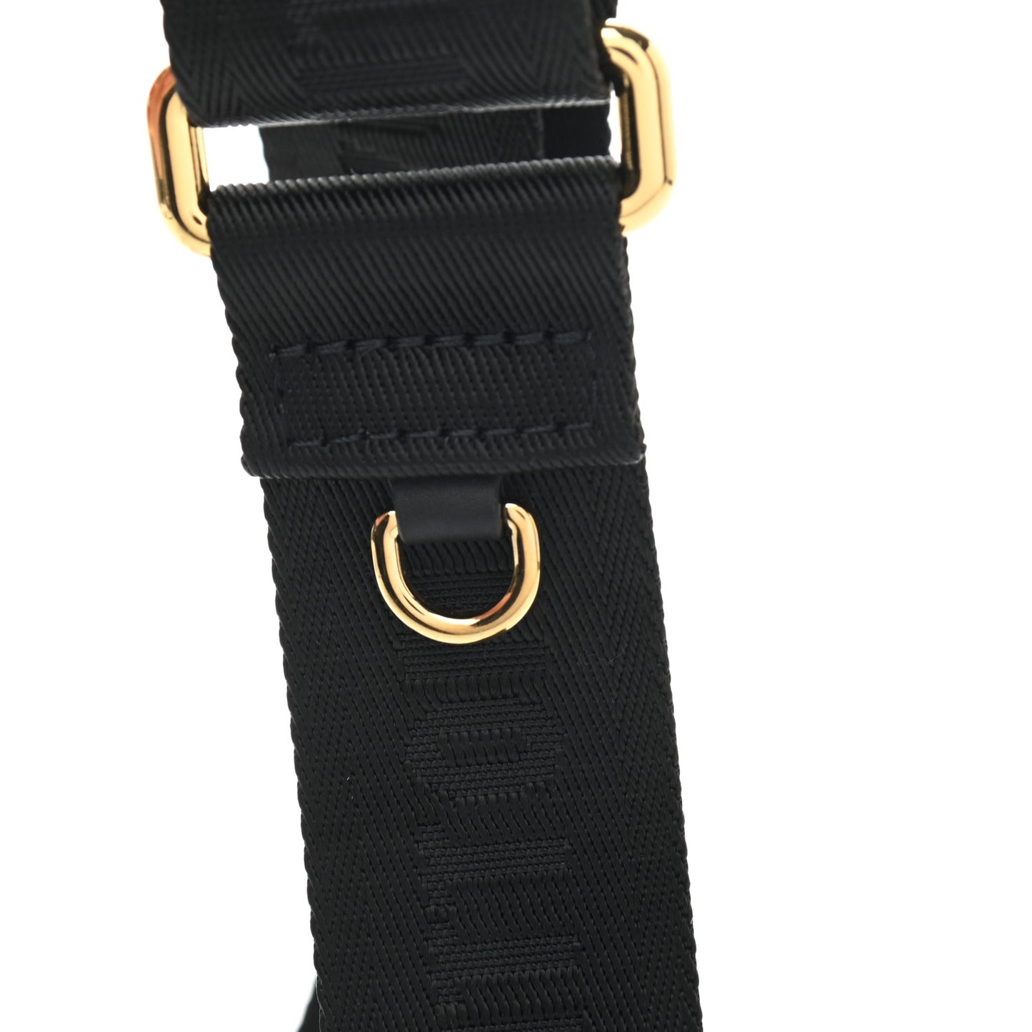 Nylon Petite Malle Souple Shoulder Strap Black