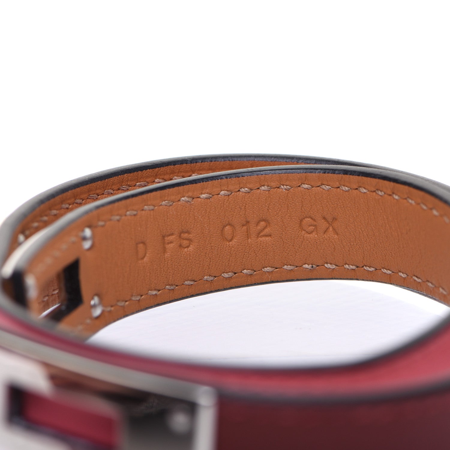 Hermes Swift Kelly Double Tour Bracelet T2 Rouge H Rose D'ete 5 of 7