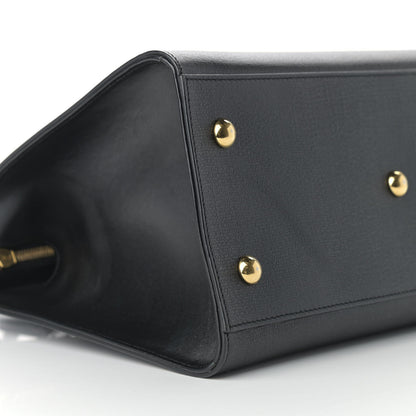 Saint Laurent Textured Calfskin Small Classic Y Cabas Black 4 of 13