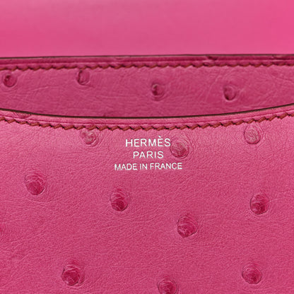 Hermes Ostrich Constance 18 Rose Pourpre 6 of 10