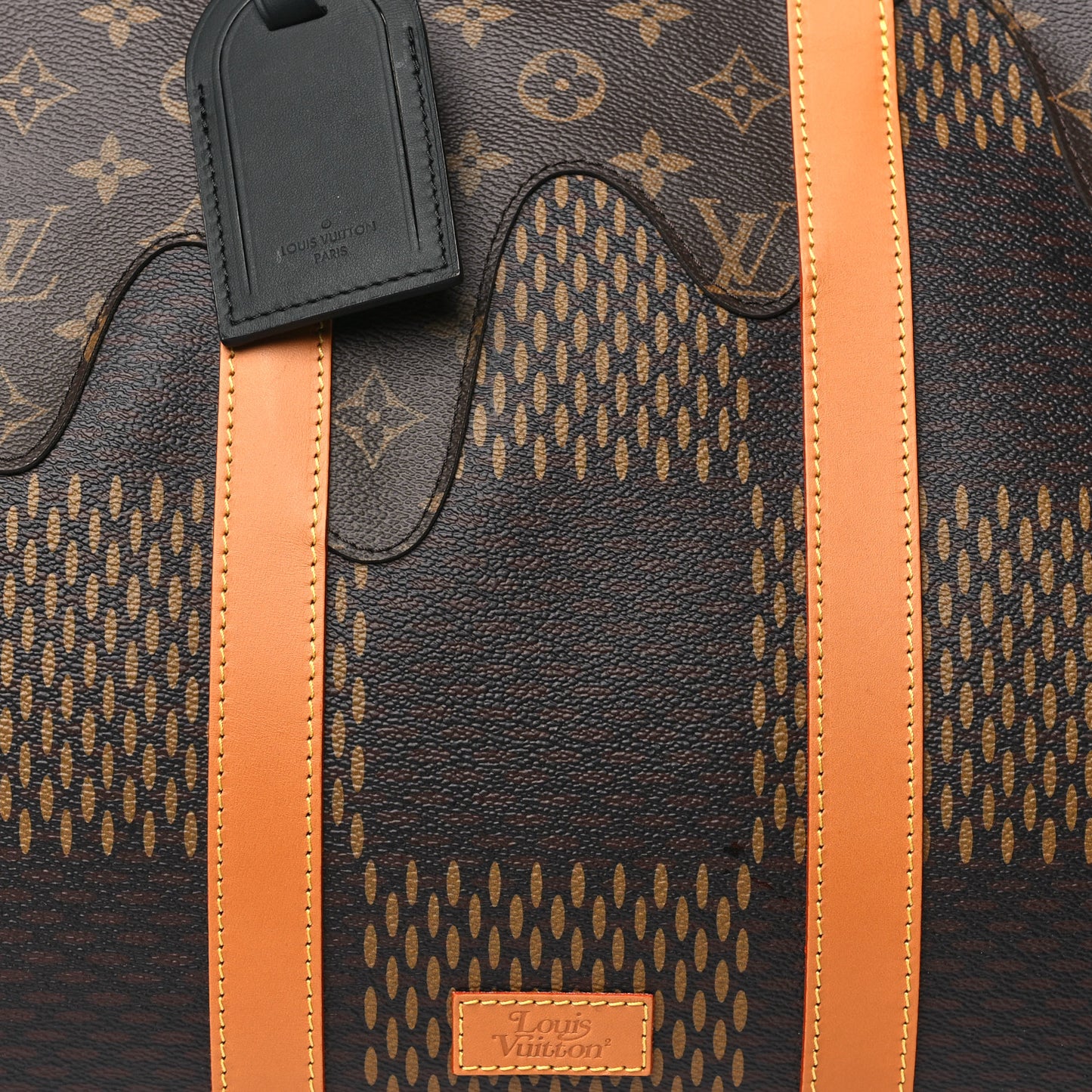 x Nigo Giant Damier Ebene Monogram Keepall Bandouliere 50