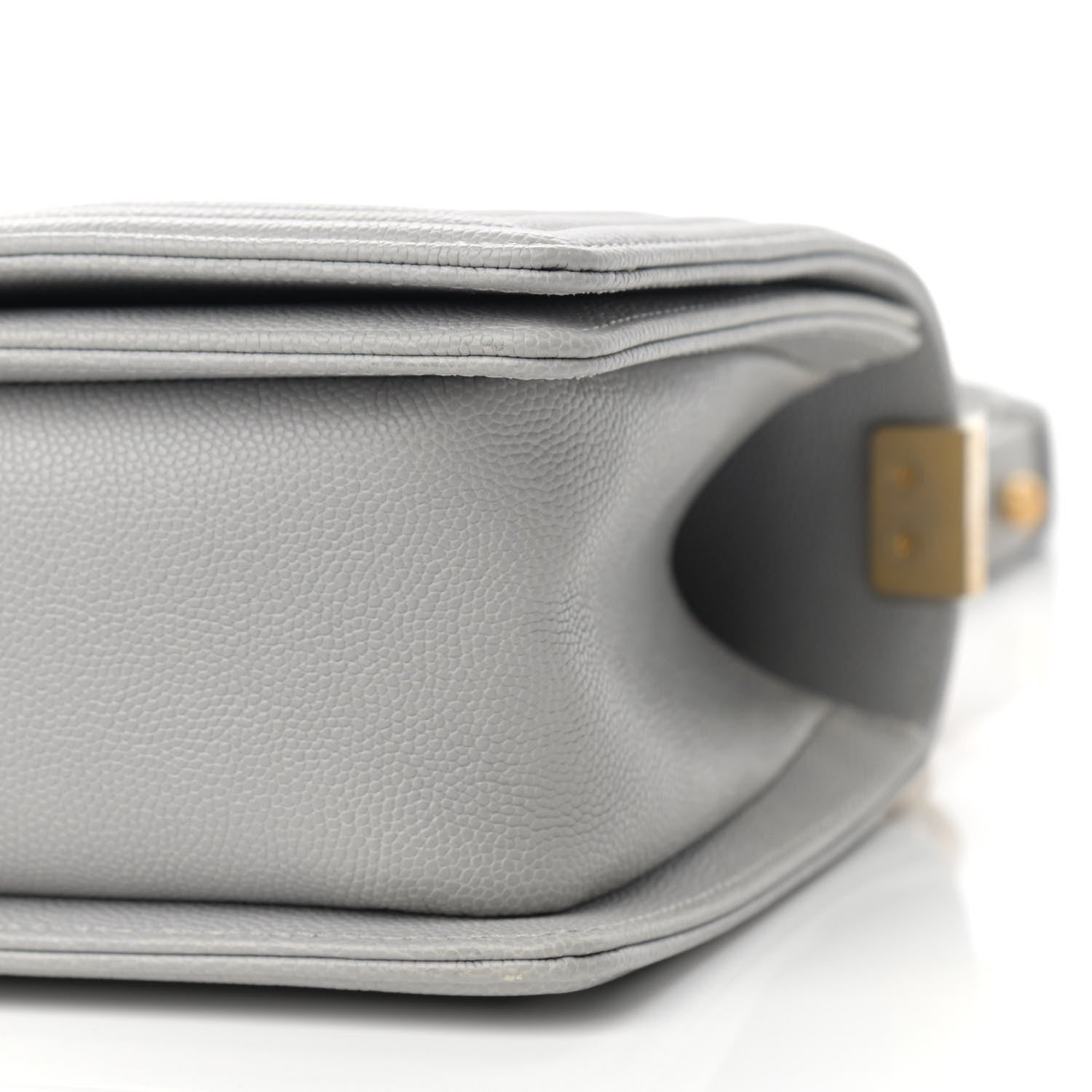 Chanel Caviar Quilted Medium Boy Flap Light Grey 9 of 9