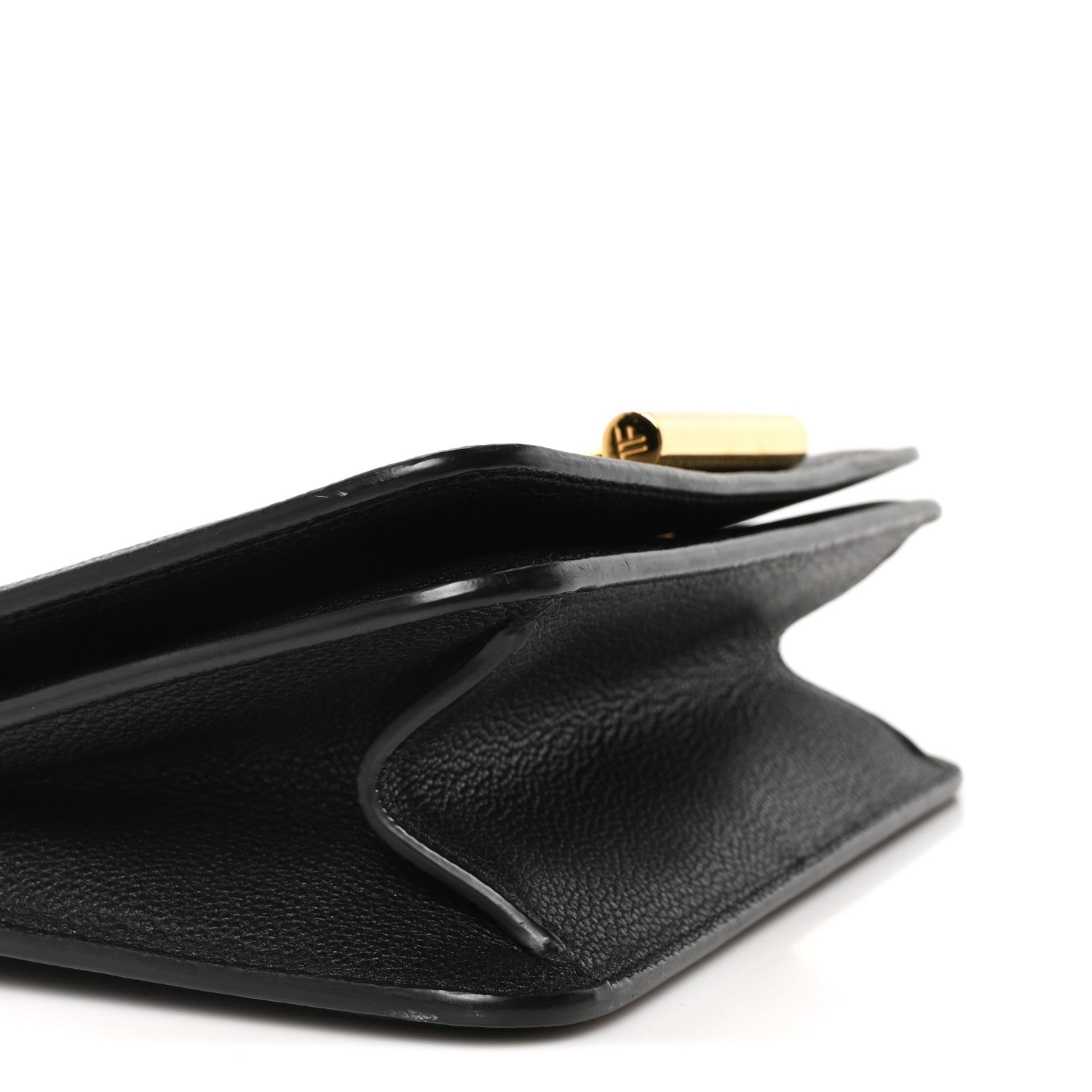 Tom Ford Grained Calfskin Tara Chain Shoulder Bag Black 8 of 9