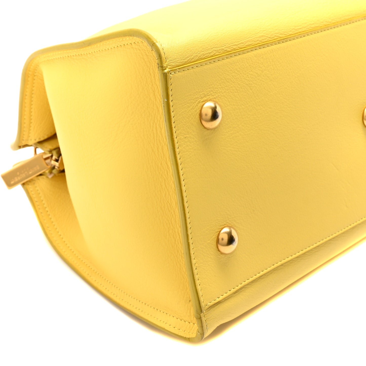 Calfskin Small Classic Y Cabas Yellow