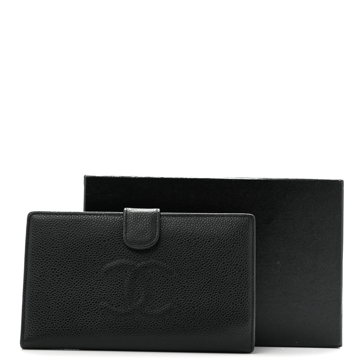 Chanel Caviar Timeless CC French Wallet Black 10 of 10