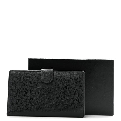 Chanel Caviar Timeless CC French Wallet Black 10 of 10