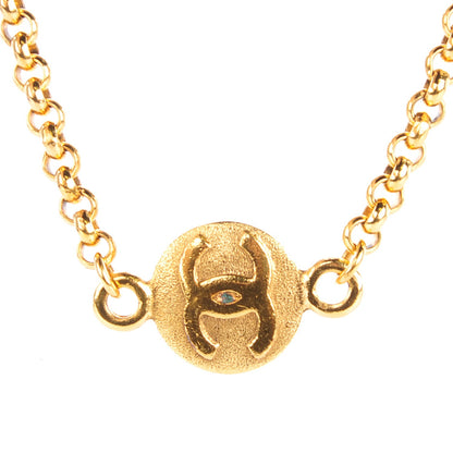 Chanel CC Long Necklace Gold 3 of 7