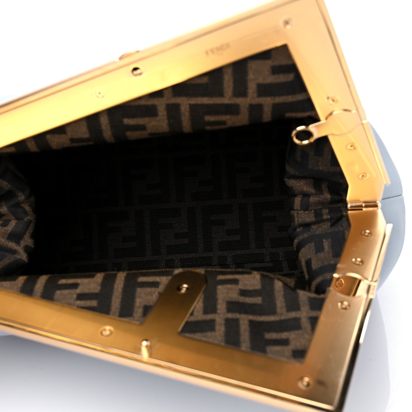 Shiny Nappa Medium Fendi First Azzurro Baby