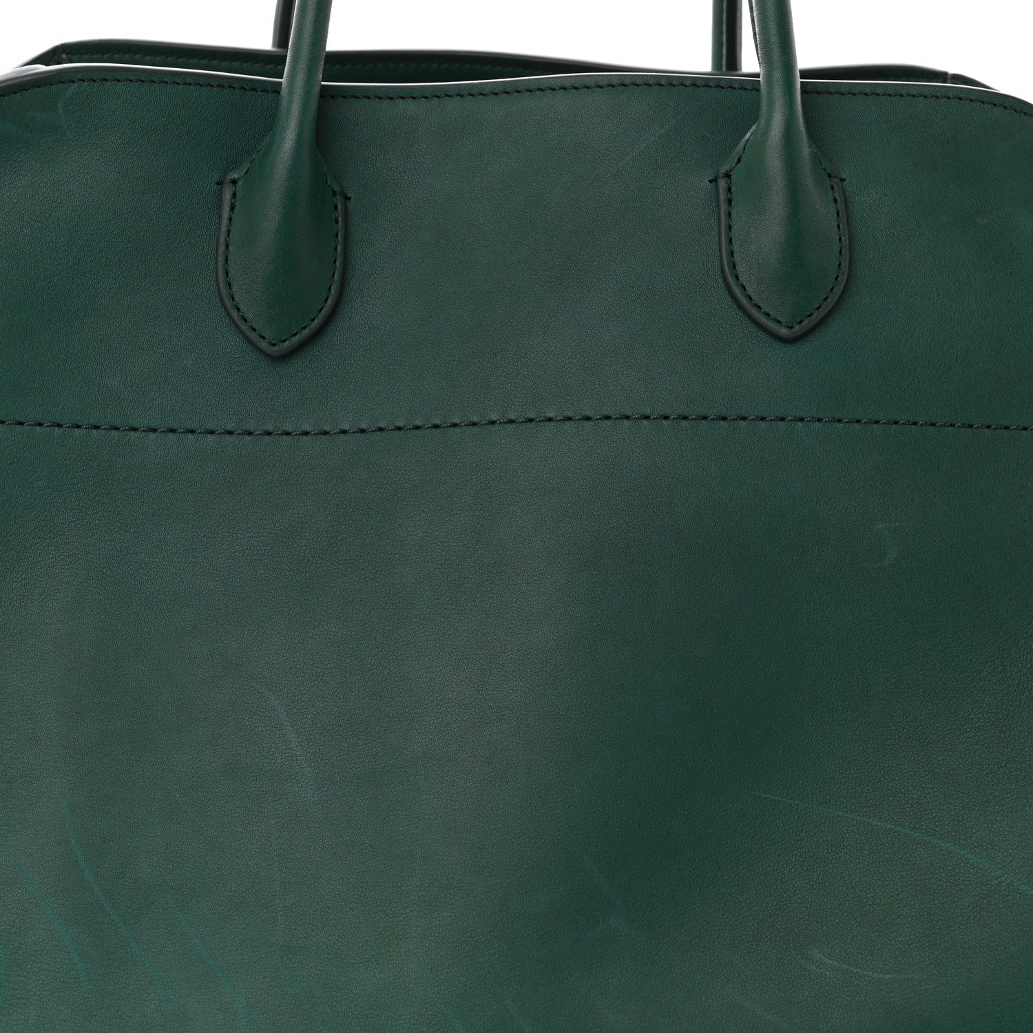 The Row Polished Saddle Calfskin Soft Margaux 15 Cyprus 7 of 11