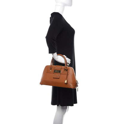 Christian Dior Grained Calfskin Street Chic Top Handle Bag Brown 2 of 11