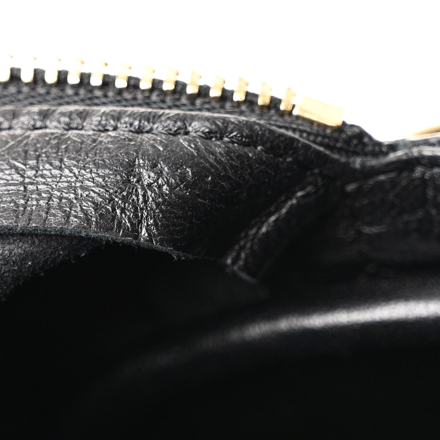 Lambskin Pleated Bracelet Pouch Shoulder Bag Black