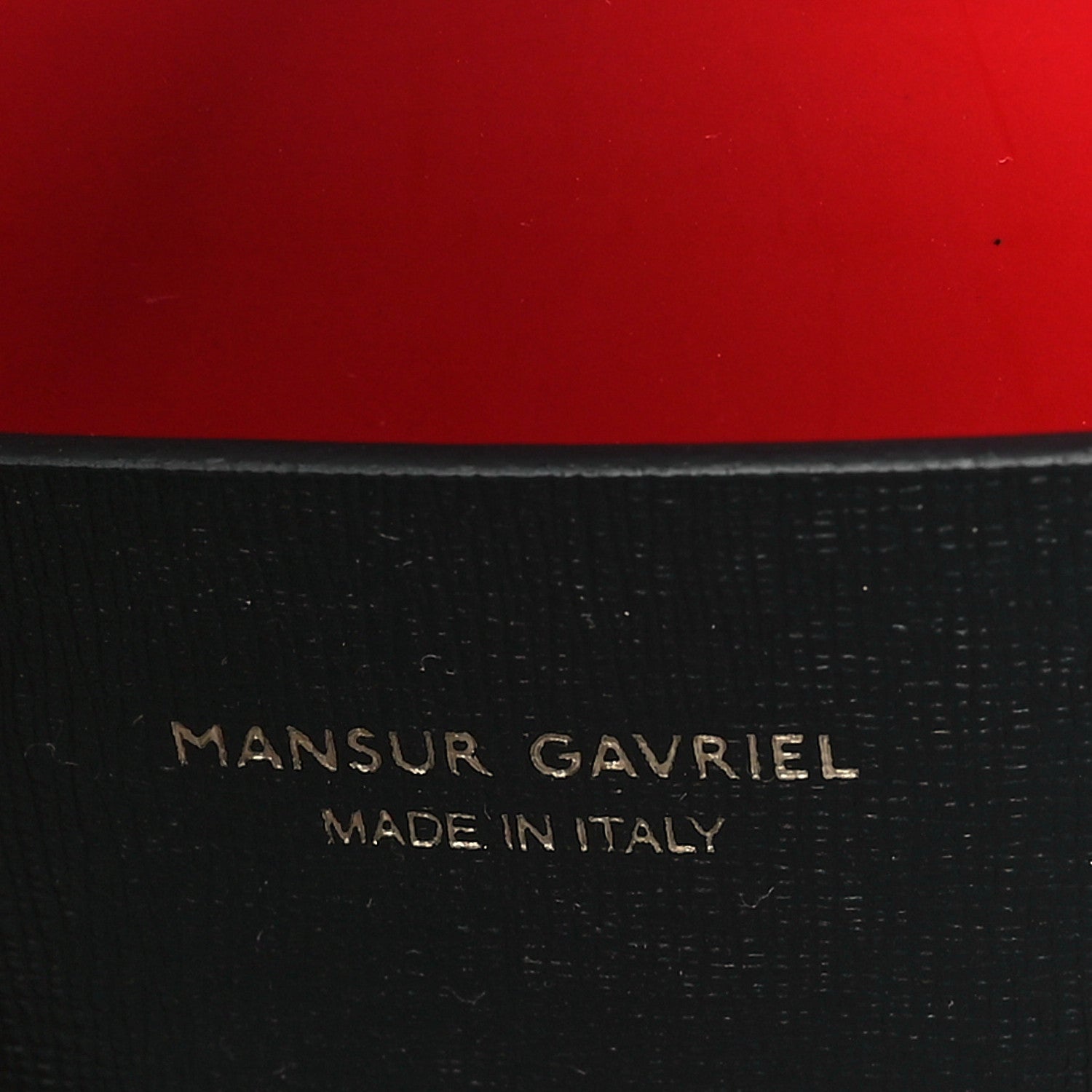 Mansur Gavriel Saffiano Large Shopping Tote Black Flamma 7 of 9