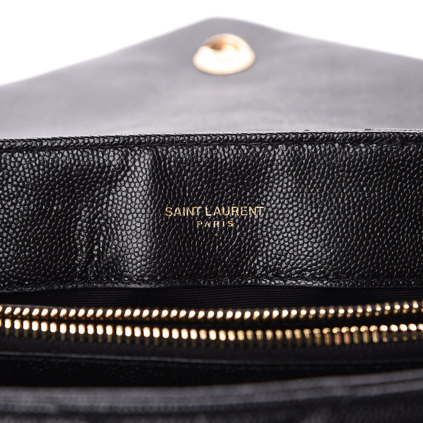 Grain de Poudre Calfskin Y Quilted Monogram Small Loulou Chain Satchel Black