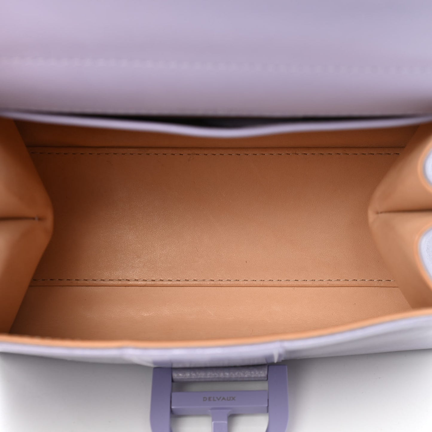 Patent Grained Calfskin Mini Brillant Satchel Light Purple